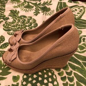 Tory Burch Jackie Wedge Espadrille Size 8.5